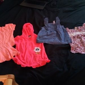 Girls summer clothing ranging from 18m to 2t